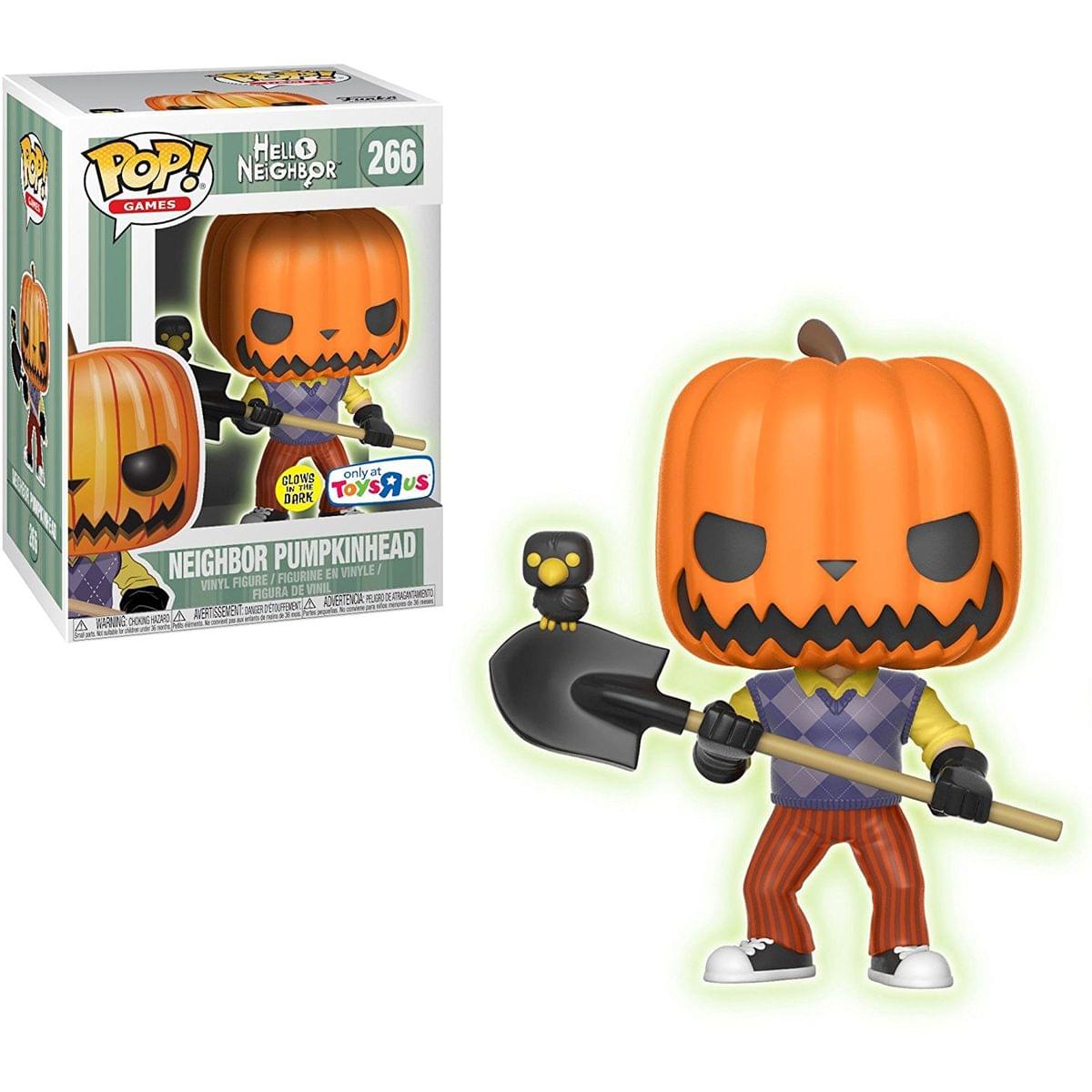Hello Neighbor Funko POP 3.75 Vinyl Figure: Neighbor Pumpkinhead (Glow)