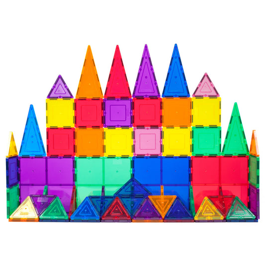 PICASSO-TILES 60 Pc Magnetic Tiles  Educational Building Blocks Set  STEM Toy for Kids