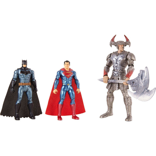DC Justice League Battle in a Box Batman  Steppenwolf  & Superman Figures  3 Pack Action Figure