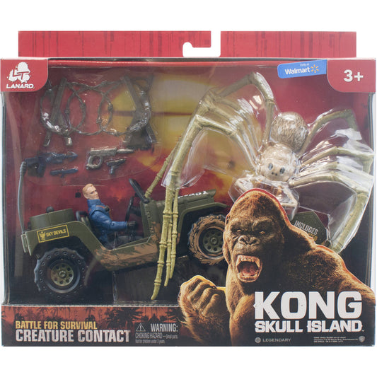 Kong Skull Island - Battle for Survival Creature Contact - Spider with Jeep and Figure