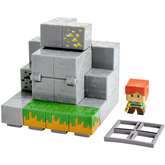 Minecraft Mini Figure Waterfall Wonder Environment Set