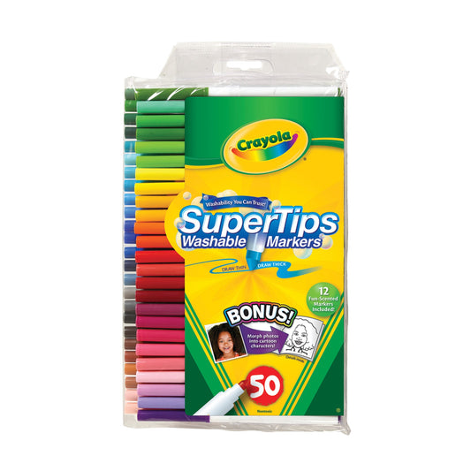 Crayola 50ct Super Tips Washable Markers