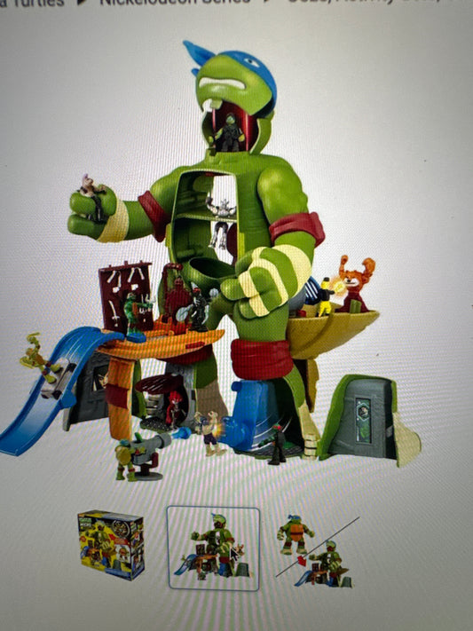 Teenage Mutant Ninja Turtles Nickelodeon Micro Mutants Leo's Surprise Attack Playset