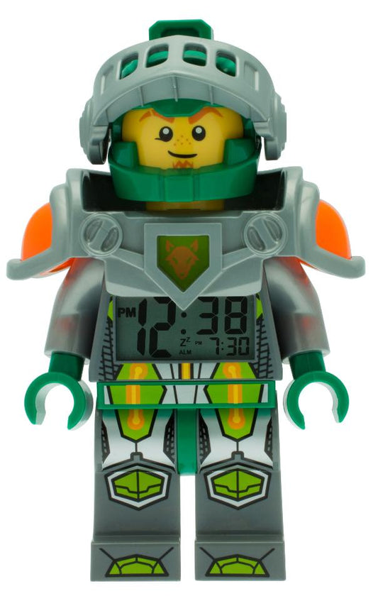 LEGO Nexo Knights Aaron Kids' 9.5" Minifigure Moveable Alarm Clock