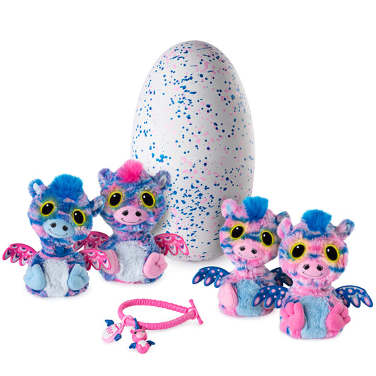 Hatchimals Surprise, Zuffin, Hatching Egg with Surprise Twin Interactive Hatchimal Creatures and Bracelet Accessory by Spin Master, Available Exclusiv