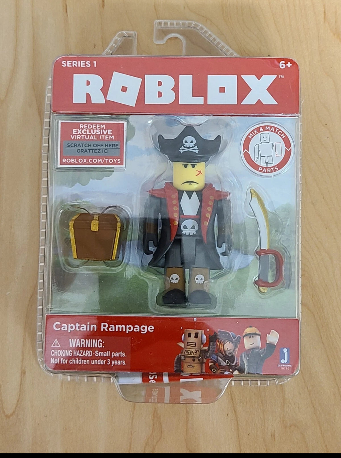 Roblox Action Collection - Captain Rampage Figure Pack [Includes Exclusive Virtual Item]